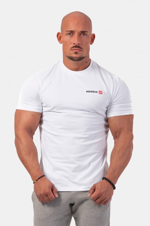 Футболка NEBBIA Minimalist Logo T-shirt 291 White