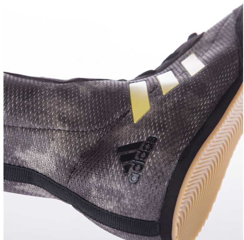 Боксерки Adidas Box Hog Plus серо-желтые DA9897