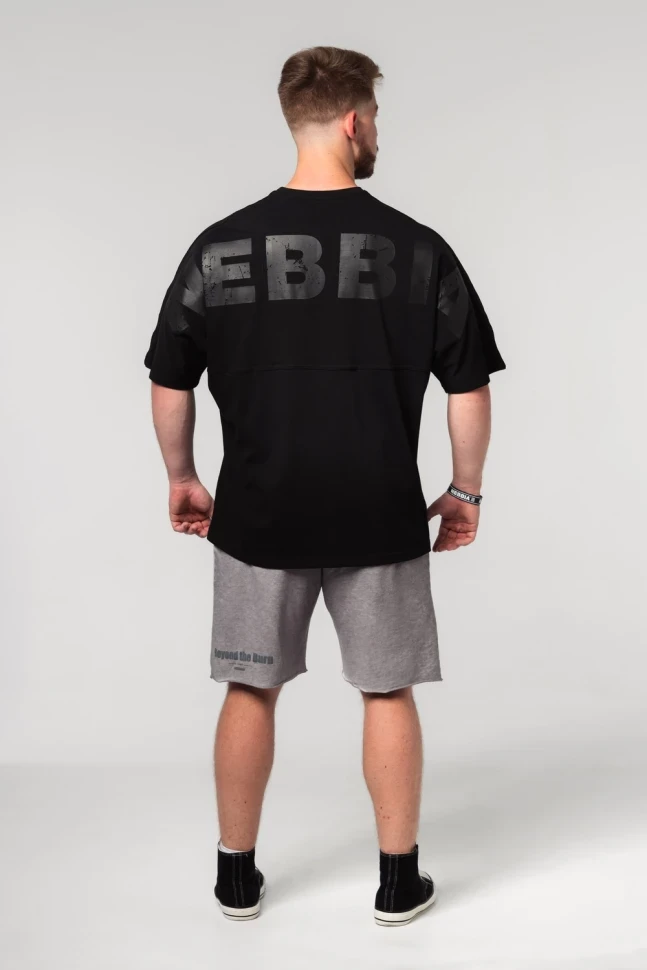Футболка Nebbia Oversized Heavyweight Cotton T-shirt NO SHORTCUTS 354 Black