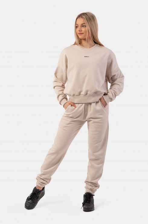 Джемпер Nebbia 420 Loose Fit Sweatshirt “Feeling Good” Cream