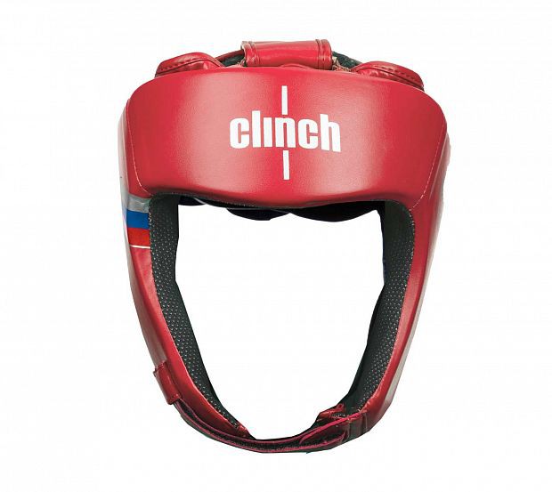 Шлем боксерский Clinch Olimp Dual C113красный