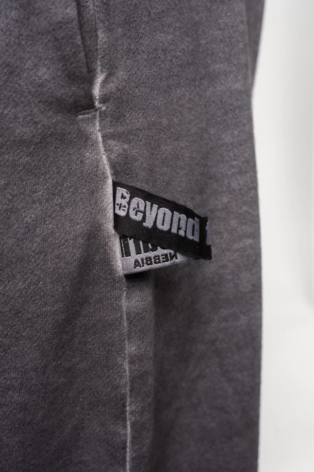 Брюки Nebbia Washed-off Gym Sweatpants Baggy Style GYM BRO 373 black
