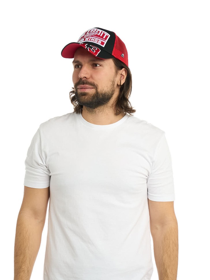 Бейсболка ATRIBUTIKA & CLUB Detroit Red Wings №13, черн.-красн. 31763