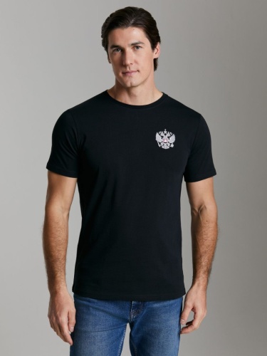 Футболка RusTeam 66M-RT-1590/2 Черная