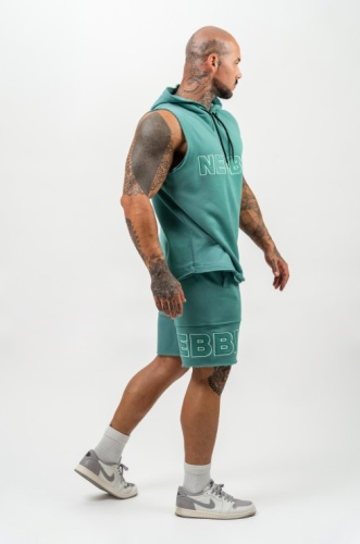 Толстовка Nebbia без рукавов Sleeveless Hoodie Sweatshirt IRON BEAST 710 Green