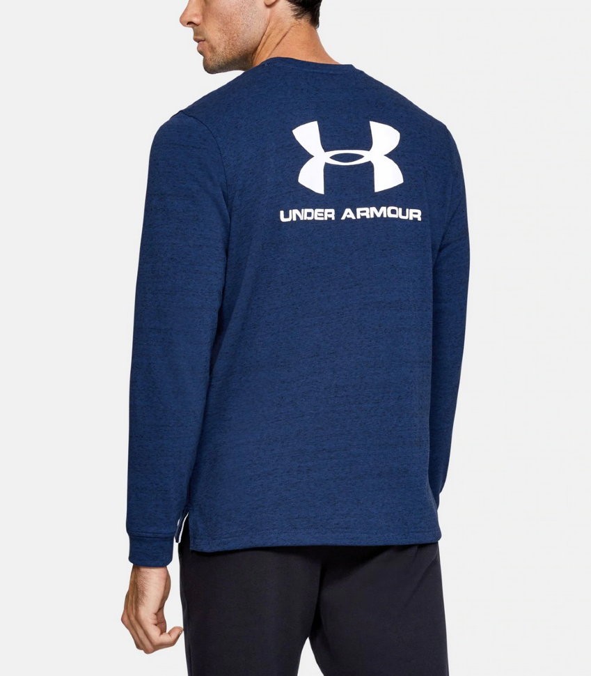 Футболка с длинным рукавом Under Armour SPORTSTYLE TERRY LOGO CREW 1355629-449