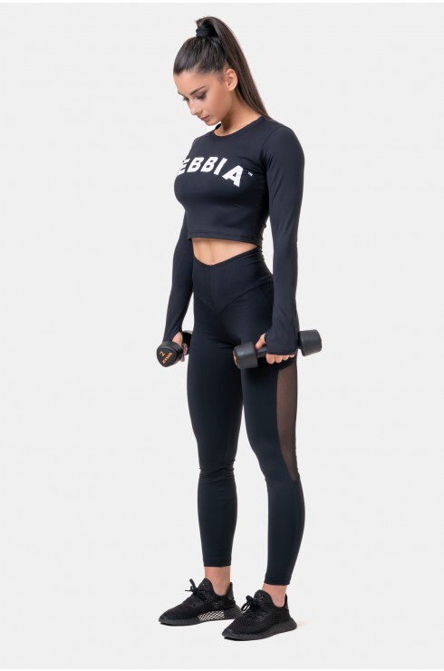 Лосины Nebbia High Waist & Mesh Leggings 573 black