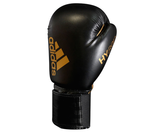 Перчатки боксерские Adidas Hybrid 50 adiH50черно-золотые