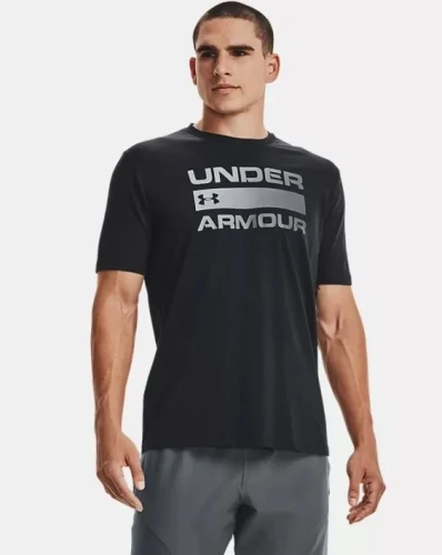 Футболка Under Armour UA TEAM ISSUE WORDMARK SS Black /  / Rhino Gray 1329582-001