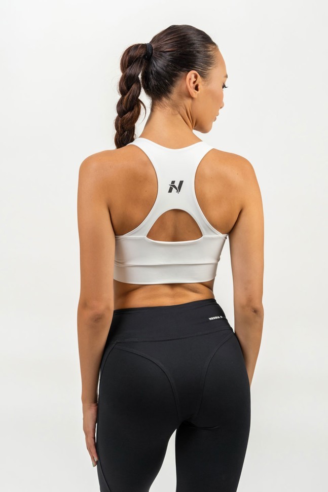 Бра Nebbia Medium-Support Racerback Sports Bra AGILE 471 White