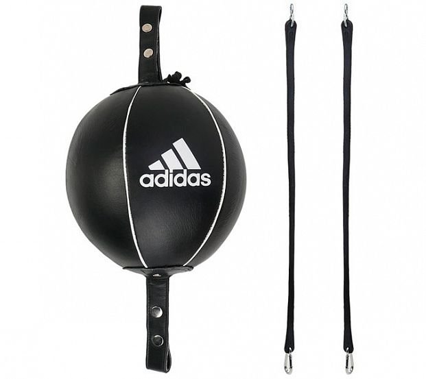 Груша пневматическая на растяжках Pro Mexican Double End Ball Leather черная (20 х 20см)adiBAC121