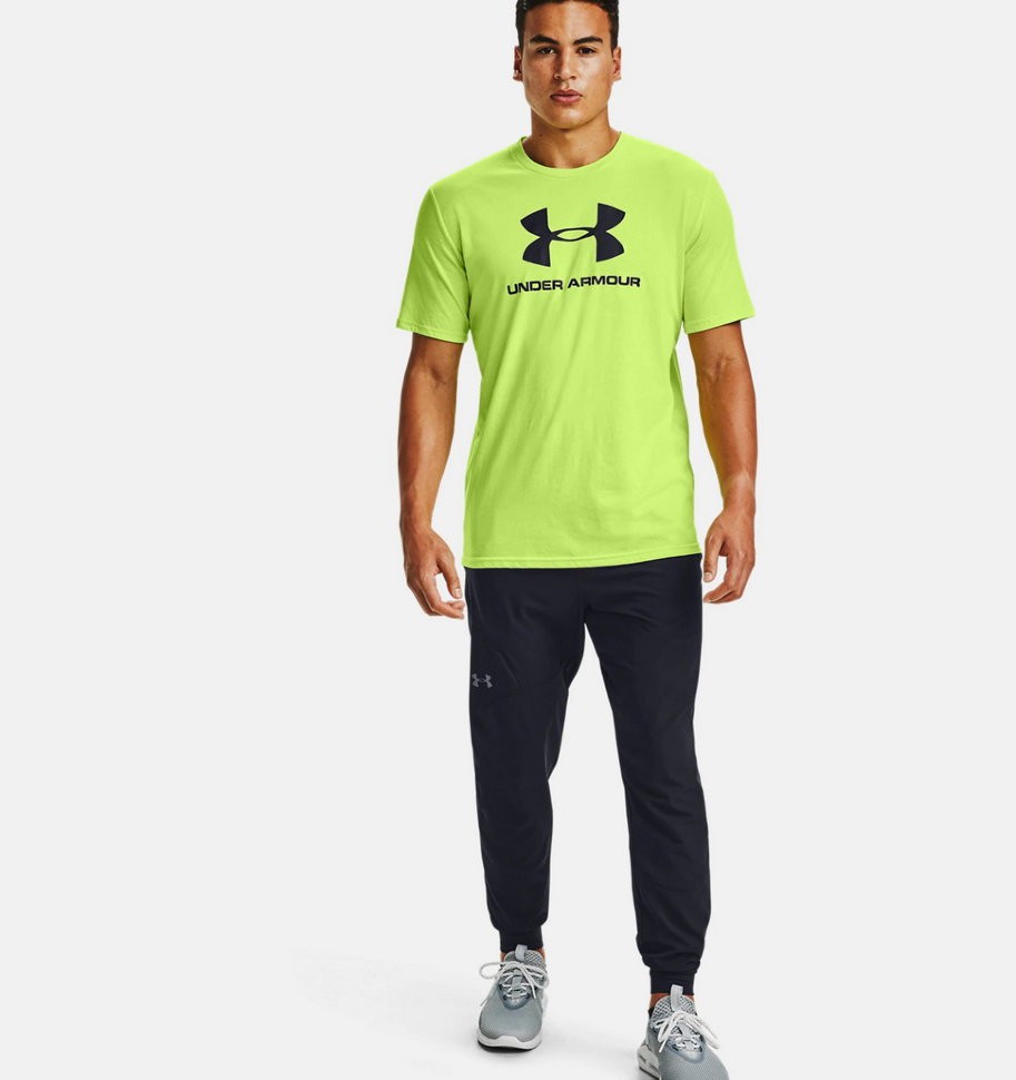 Футболка Under Armour UA SPORTSTYLE LOGO SS-GRN 1329590-291