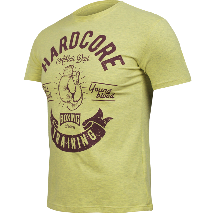 Футболка Hardcore Training Gloves Yellow Melange hctshirt0327