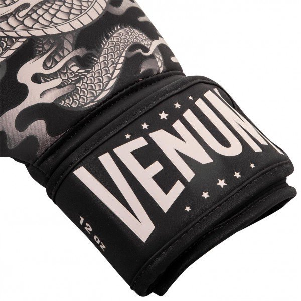 Перчатки боксерские Venum Dragon's Flight Black/Sand 02429