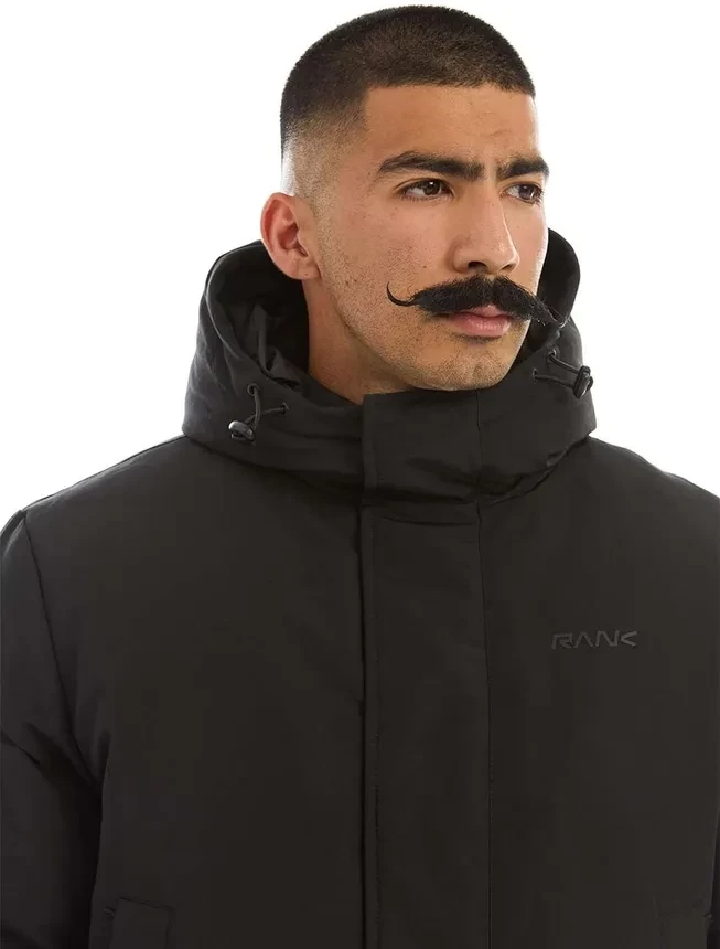 Пальто RANK пуховое Man, PROOF-TEX Long Down Jacket, Black 1004003-001