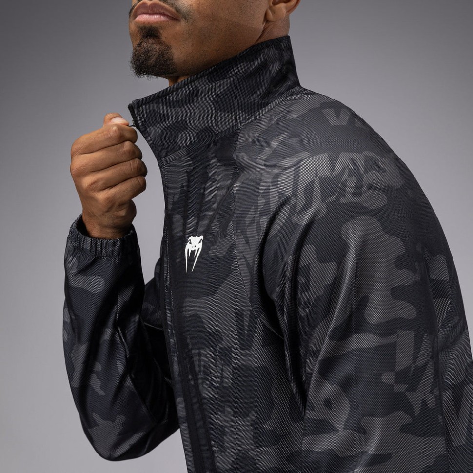Толстовка Venum Trooper Men's Half-Zip Jacket - Black/Dark Charcoal Ven05355-577