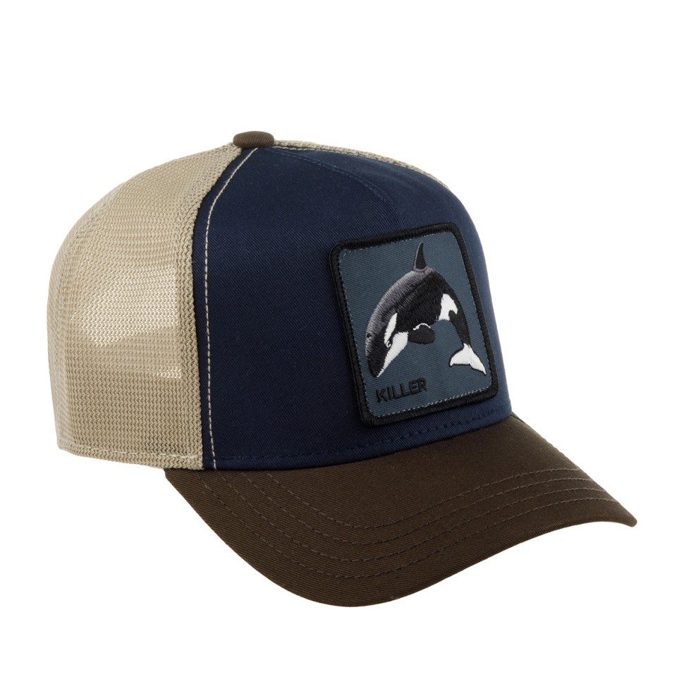 Бейсболка GOORIN BROTHERS ANIMAL FARM WHALE Касатка синий коричневый 90-893-72-00