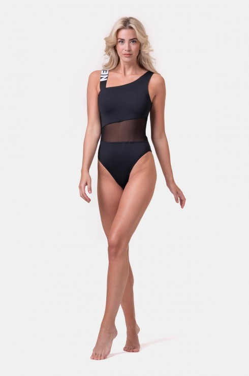 Купальник слитный Nebbia One shoulder sporty swimsuit 559 Black