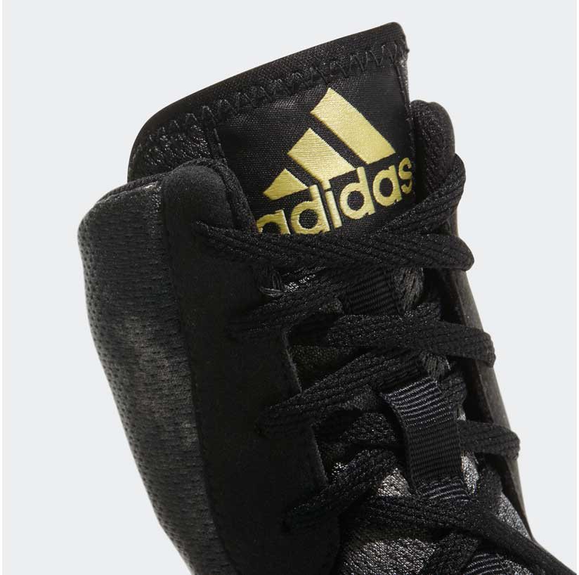 Боксерки Adidas Box Hog Plus серо-желтые DA9897