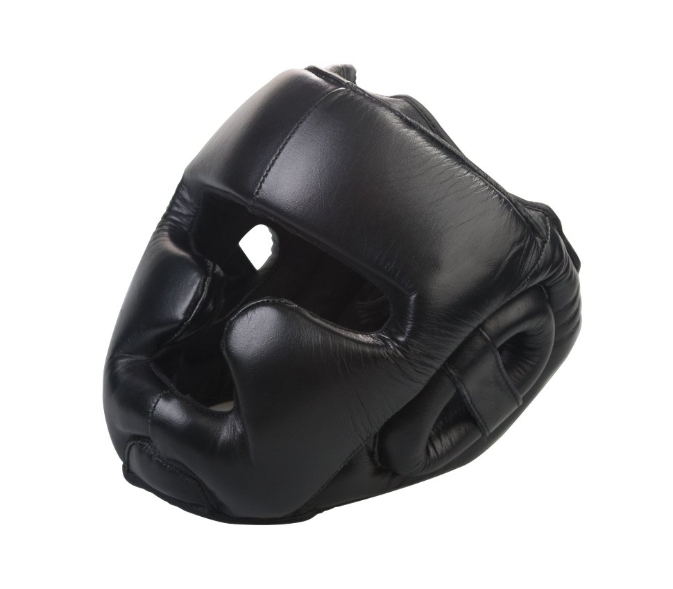 Шлем боксерский Excalibur 721 Black Буйволиная кожа 40005