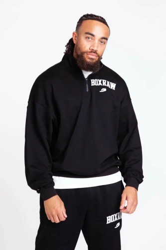 Свитшот BOXRAW East Street 1/4 Zip BXRW-U-ESQZ-Black