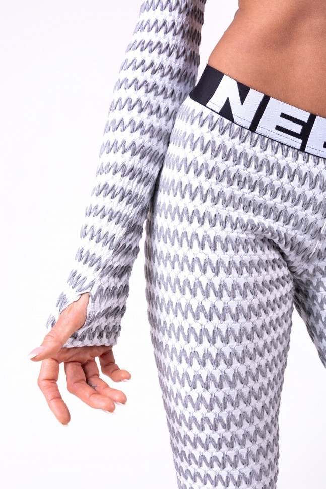 Топ Nebbia с рукавом Boho Style longsleeve crop top 660 grey