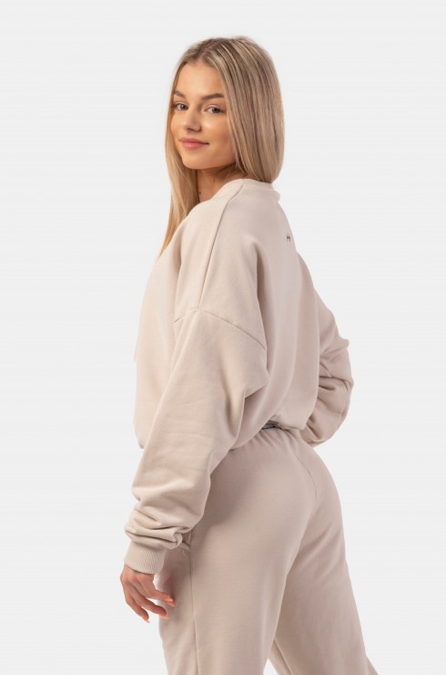 Джемпер Nebbia 420 Loose Fit Sweatshirt “Feeling Good” Cream