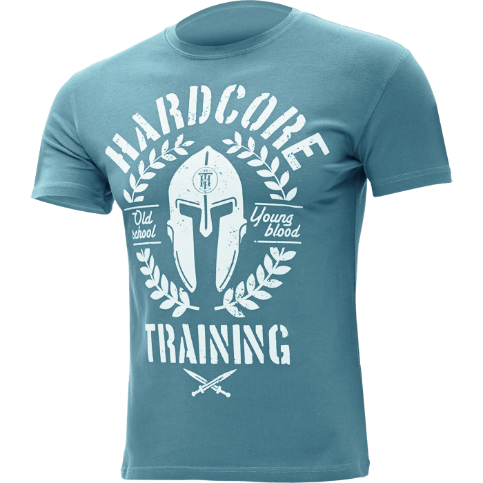Футболка Hardcore Training Helmet Blue Turquoise hctshirt0483