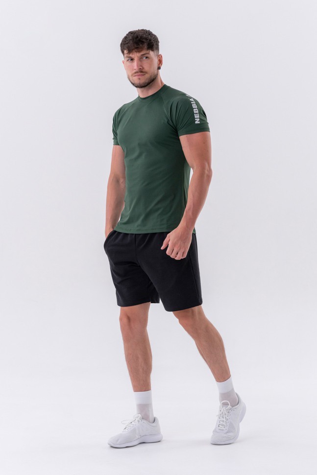 Футболка Nebbia Sporty Fit T-shirt “Essentials” 326 D.green