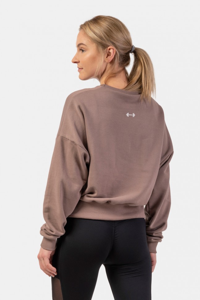 Джемпер Nebbia 420 Loose Fit Sweatshirt “Feeling Good” Brown