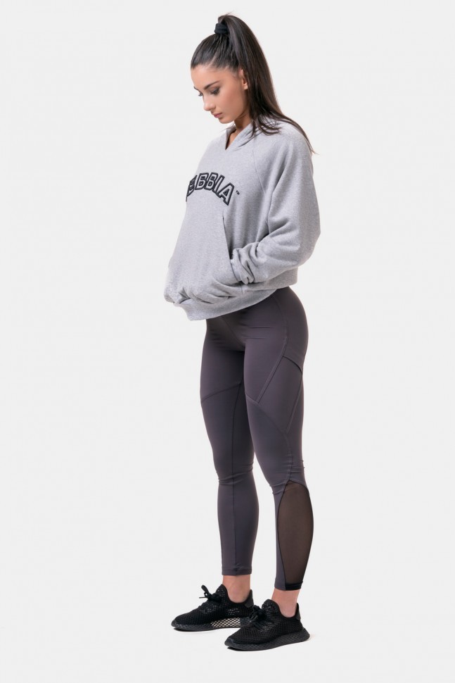 Толстовка Nebbia 581 conic HERO Sweatshirt with a hoodie Light grey