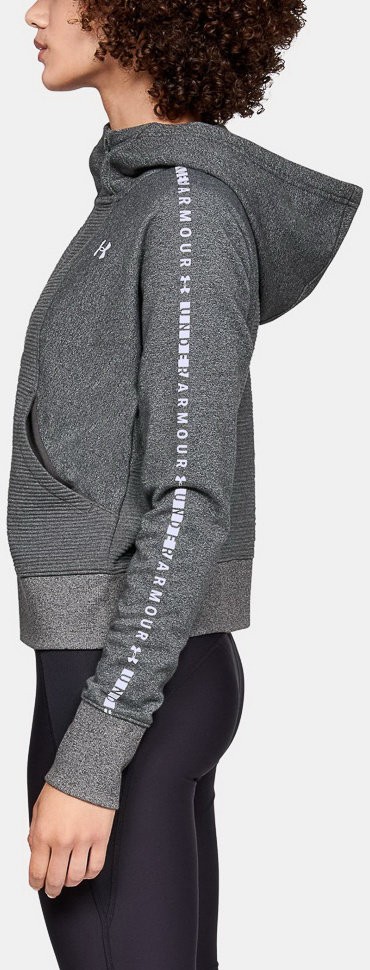Толстовка Under Armour Ottoman Fleece FZ-WM Graphic Charcoal Light Heather / White 1321182-019