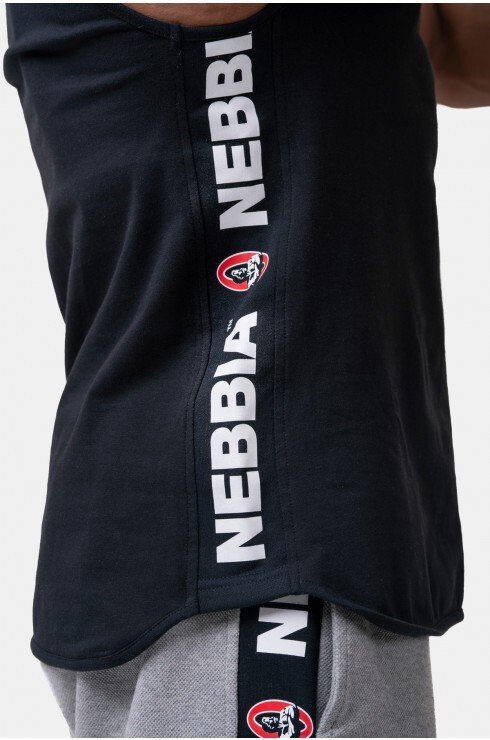 Майка Nebbia c капюшоном Legend-approved hoodie tank top 191 BK