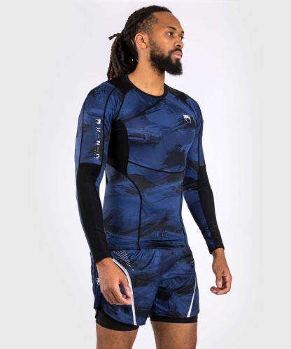 Рашгард Venum Electron 3.0 Long Sleeve Rashguard - Navy ven04551-018