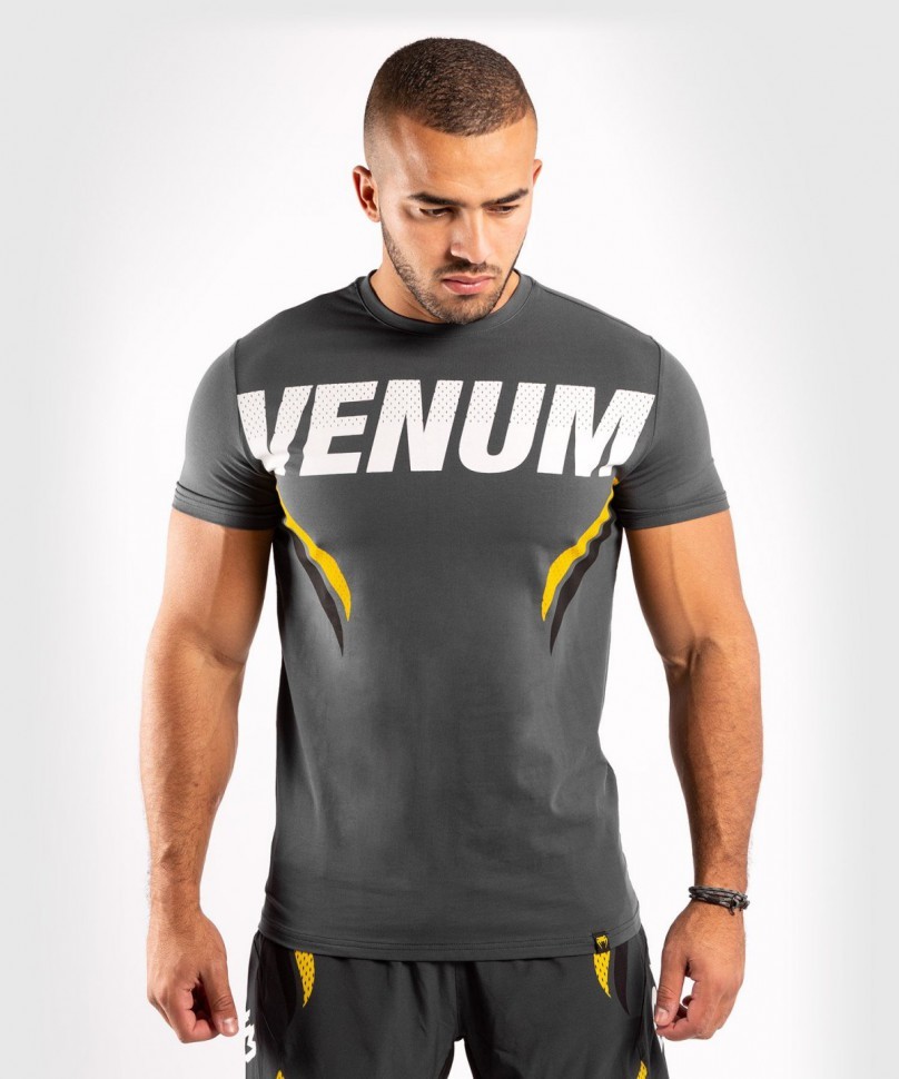 Футболка Venum ONE FC Impact Grey/Yellow 01841