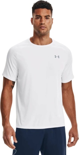 Футболка Under Armour UA Tech SS Tee White /  / Overcast Gray 1326413-100