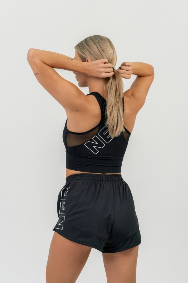 Топ Nebbia 437 activewear Padded sports bra black