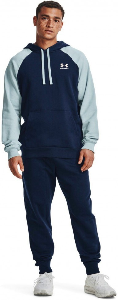 Толстовка Under Armour UA RIVAL FLC COLORBLOCK HD 1366357-409