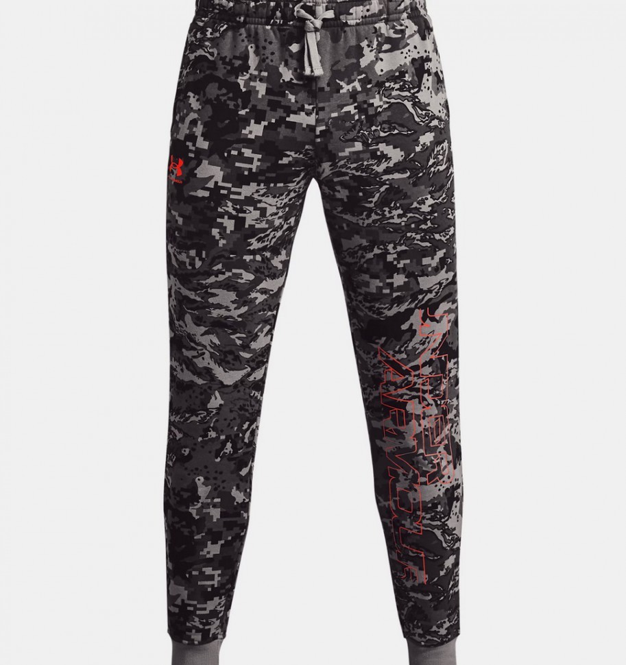 Брюки Under Armour UA RIVAL FLC CAMO SCRIPT JGR 1366313-066