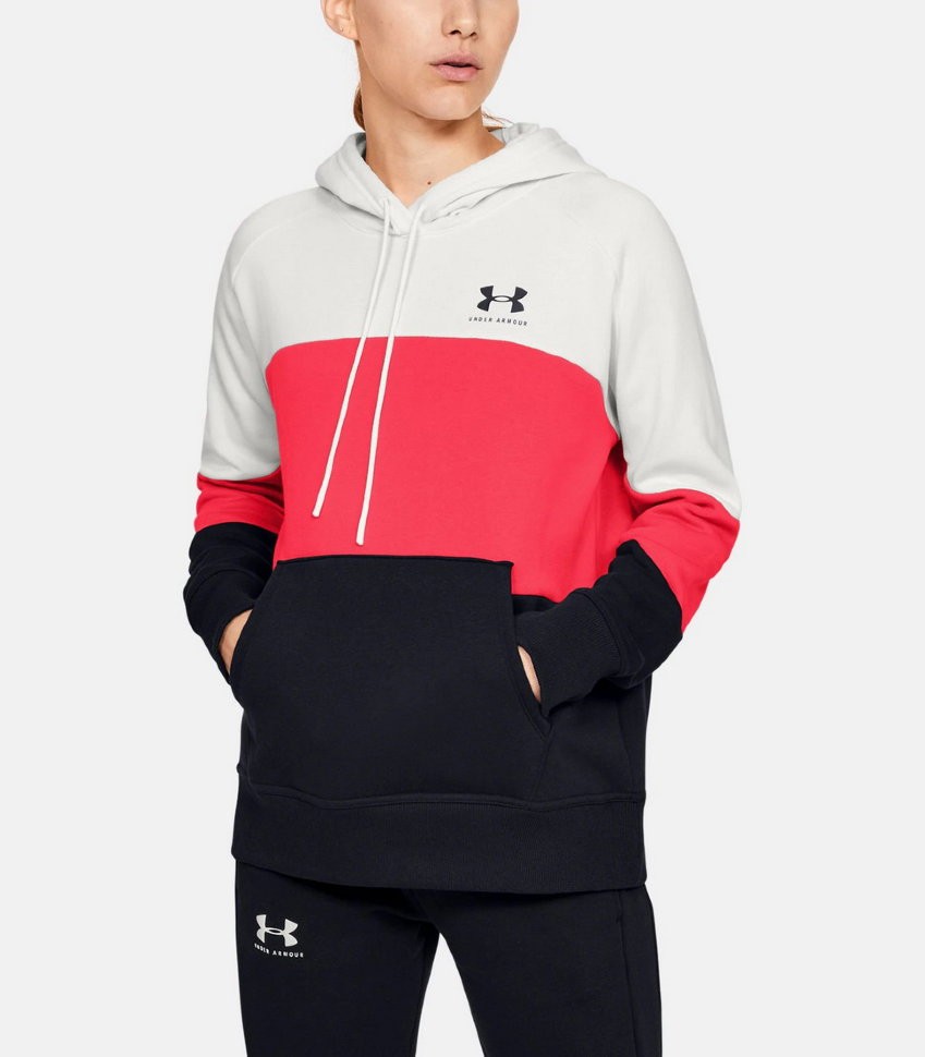 Толстовка Under Armour Rival Fleece Color block Hoodie 1353544-112