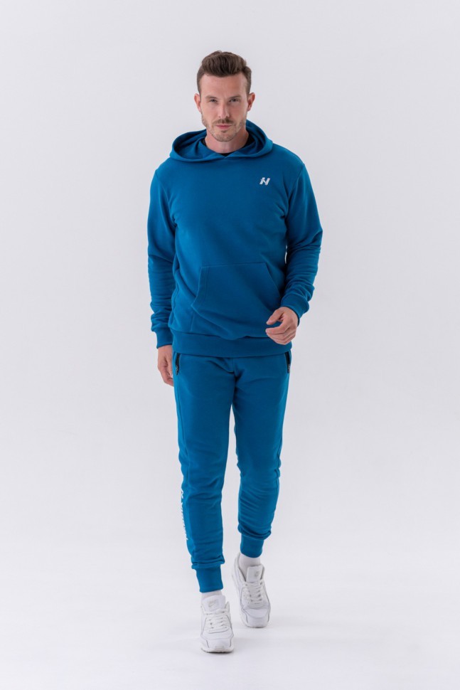Толстовка Nebbia Men Pull-over Hoodie with a Pouch Pocket 331 Blue