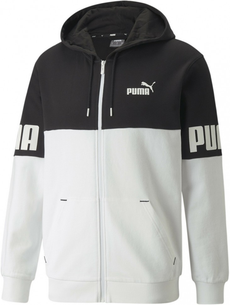 Толстовка Puma Puma Power Colorblock Full-Zip Hoodie TR 84739001