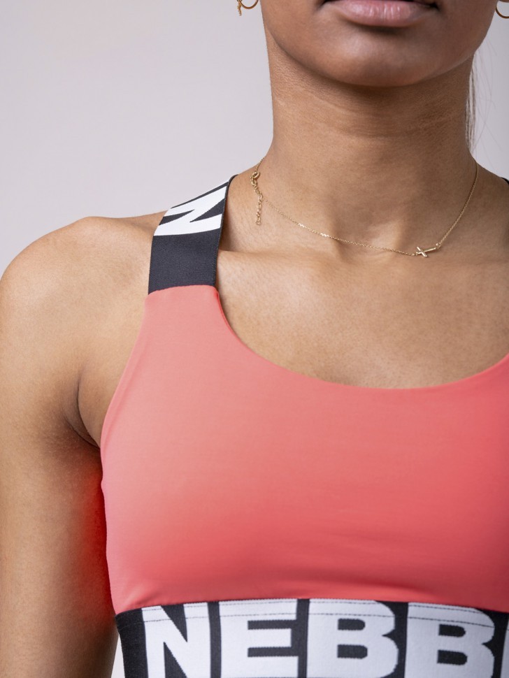 Топ NEBBIA Power Your Hero iconic sports bra 535 PEACH