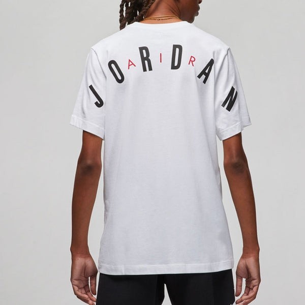 Футболка Nike Air Jordan Alphabet Flying Man Logo Printing Round Neck DM1463-100