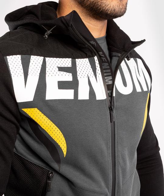 Толстовка Venum ONE FC Impact Grey/Yellow 01829