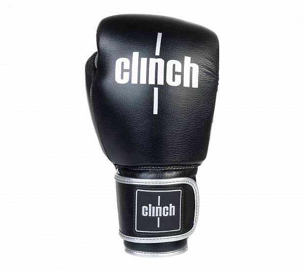 Перчатки боксерские Clinch Punch 2.0 черно-серебристые C141ЧС