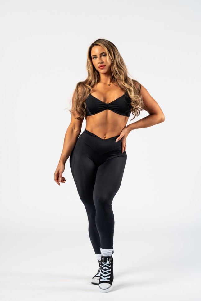 Леггинсы Nebbia V-shaping Belt Leggings STRONG BEAUTY 425 Black