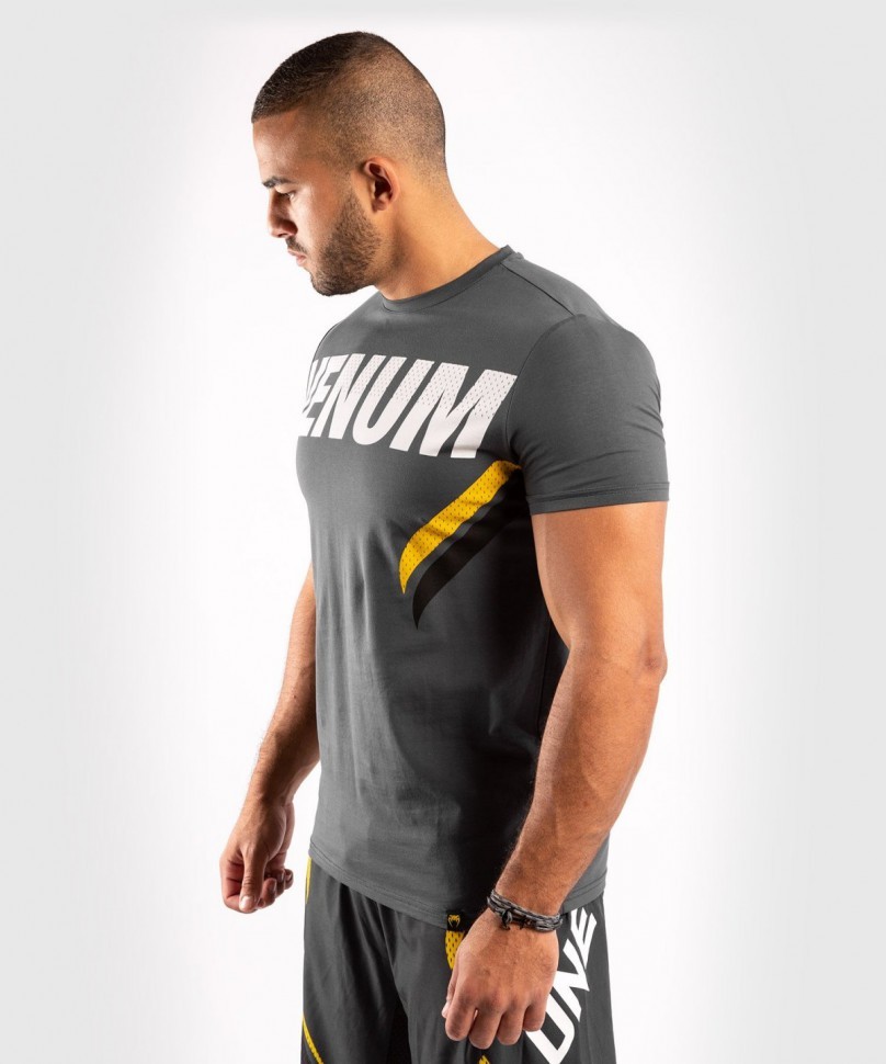 Футболка Venum ONE FC Impact Grey/Yellow 01841
