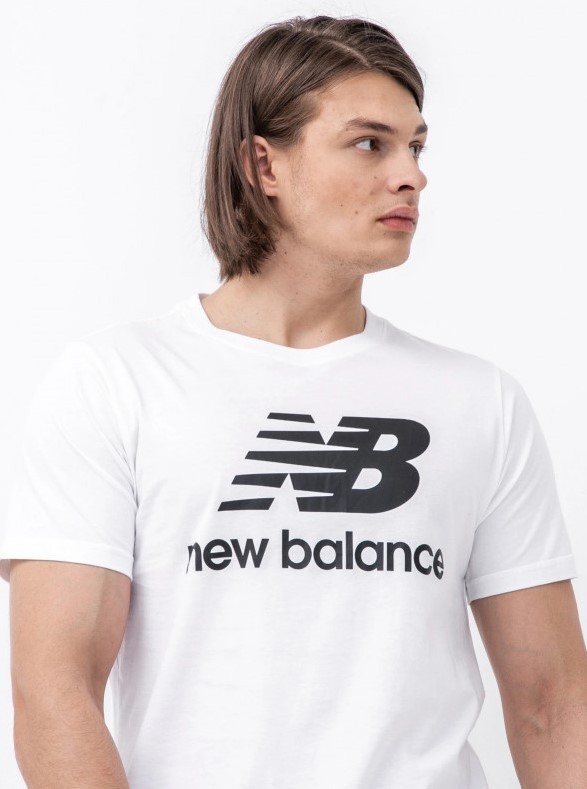 Футболка New Balance New Balance Essentials Stacked Logo T-Shirt MT01575-WT