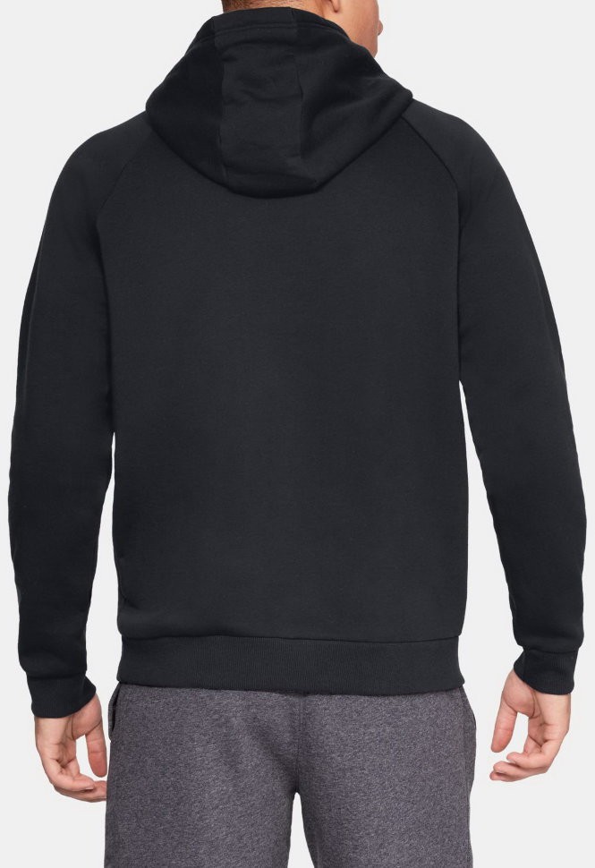 Толстовка Under Armour RIVAL FLEECE LOGO HOODY Black /  / White 1329745-001